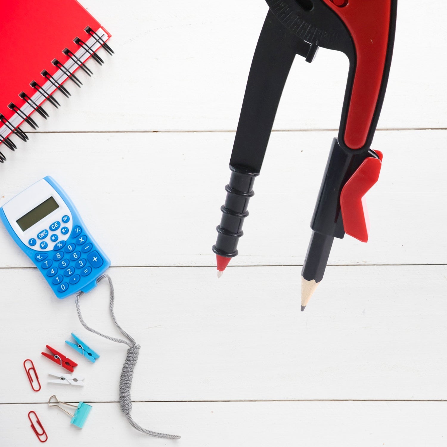 2 Pc Geometry Set – Built-in Pencil Grip + Transparent Plastic Protractor – School Geometry Tools Kit 2 Pc Geometry Set – Built-in Pencil Grip + Transparent Plastic Protractor – School Geometry Tools Kit